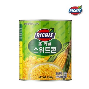 동서 리치스 홀 커넬 스위트 콘 통조림, 2.95kg, 6개