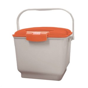 10리터 가정용 잠금형 음식물쓰레기통 PCS10L 주황, 1개