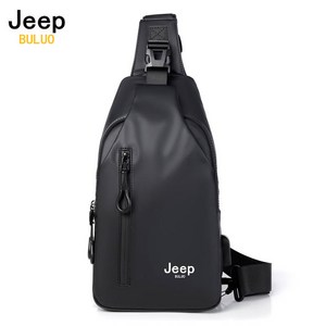 JEEP BULUO 남성 가슴가방 캐주얼 슬링백 여행용 캐리어 코르스 바디백 남성 방수 어깨 크로스 바디백 나일론