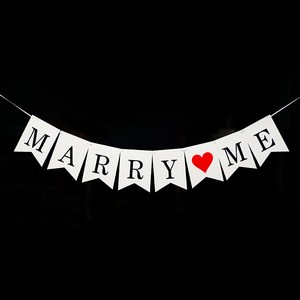 러브헌터 MARRY ME 가랜드 1개(화이트)