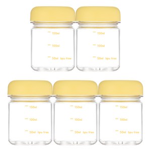 위드 미니 보틀 눈금 물병 트라이탄 180ml 5p, 옐로 (5개입), 5개