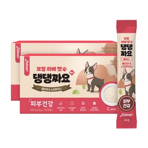 보령 리베펫 댕댕짜요 플러스 피부건강 강아지 영양간식, 2세트, 360g, 콜라겐&스피루리나