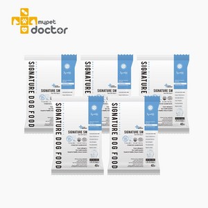 마이펫닥터 시그니처 티어스 컨트롤 강아지 사료 유기농 눈물 알러지 40g 5개, 연어