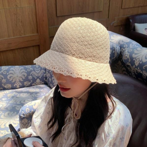 컬러인베리 라탄 바캉스 끈 버킷햇