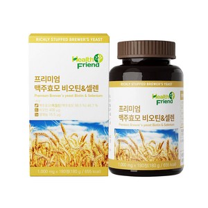 헬스프랜드 프리미엄 맥주효모 비오틴 셀렌 6개월분 1000mg x 180정, 1개