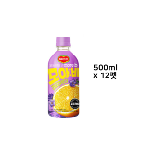 델몬트 모아비 레몬라벤더 제로, 12개, 500ml