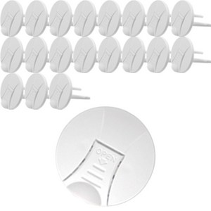 대성 멀티탭 콘센트 전기소켓 안전커버, 화이트, 40개