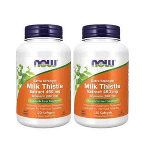 나우푸드 실리마린 밀크시슬 450mg 120정 1+1, 2개