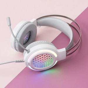 초경량 게이밍 헤드셋 USB 마이크 LED 메이브 M1