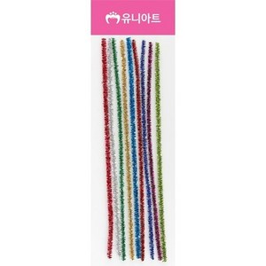 U 1000 반짝이 재단모루 (색상혼합) 약 25cm 칼라모루