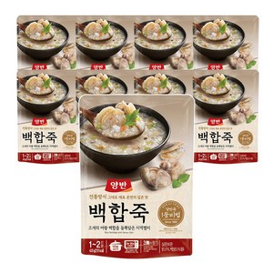 [동원] 양반 파우치죽 420g 백합죽 x 8개