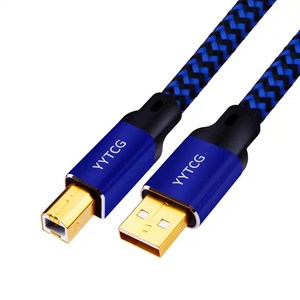 YYTCG 하이파이 HIFI G2 오디오인터페이스 USB 케이블, USB A-B 5M