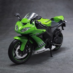 마이스토 1-12 가와사키 닌자 ZX-10R 그린 모형오토바이 다이캐스트 바이크 장난감, 1개