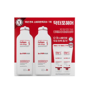 닥터포헤어 폴리젠 셀에너지 샴푸 750ml x 2개 + 100ml x 2개 코스트코, 1세트