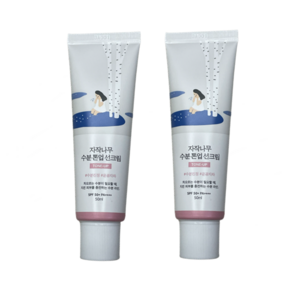 라운드랩 자작나무 수분 톤업 선크림 50ml+50ml 대용량, 50ml, 2개