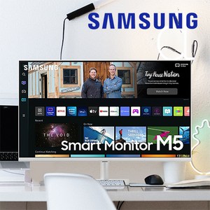 삼성전자 32인치 LS32BM501EKXKR 스마트 IPTV 넷플릭스 유튜브 허브 YouTube 원룸 캠핑용 글램핑 OTT IoT SmartThings 화이트, 유선방송단자없음_택배배송_자가설치