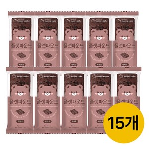 [맘스케이크] 플랫파운드 카카오맛, 15개, 50g