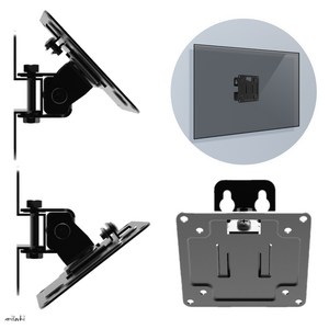milovhi 각도조절 회전 벽걸이 TV브라켓 27인치 삼성 lg tv 호환 거치대 티비 모니터 브라켓, 1개