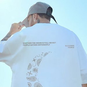 짬뽕브로스 남자 빅사이즈 반팔 JB 캐슈플라워문반팔티