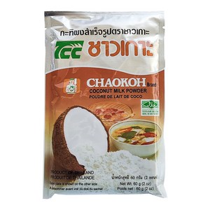 [루츠팜]태국 차오코 코코넛밀크 파우더 60g 코코넛우유 분말, 1개
