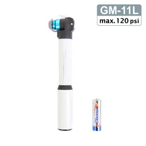 지요 자전거 펌프 휴대용 미니 GM-11L 120psi, 1개