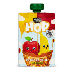 아넬라 HOP 과일 퓨레, 혼합맛(사과/바나나), 100g, 3개