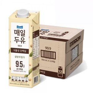 매일유업 매일두유 99.9, 950ml, 12개