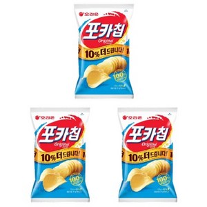 오리온 포카칩 오리지널, 137g, 3개