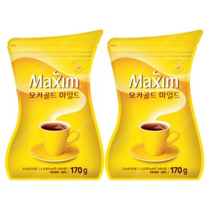 맥심 모카골드 마일드 커피믹스, 170g, 1개입, 2개