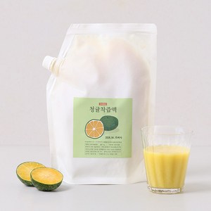 통째로 짜낸 청귤 착즙액100% (냉동), 5개, 1kg