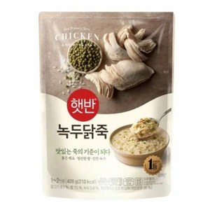 CJ 햇반소프트밀 녹두닭죽, 420g, 6개