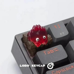 키보드 키캡 캘시퍼 애니메이션 기계식 투명 맞춤형 만화 액세서리 선물, 1) Calcife Keycap, 없음, 없음