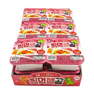 시럽에 찍어먹는 곰젤리 딸기맛 45g 12개입 아이들 간식 선물, 540g, 1개