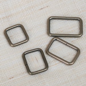 [펠트친구] 사각링(8개)/가방 키링 연결고리 키홀더모음 장식 악세사리 금속 부자재, 25mm, 8개