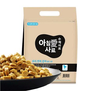 아침애사료 오리 연어 감자 수제사료, 눈물개선/눈건강, 3kg, 1개