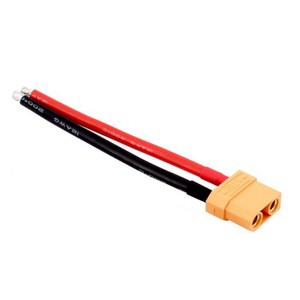 XT60 XT90 연장 실리콘 케이블 전선 10CM 14AWG 12AWG, XT90 실리콘 케이블 암, 1세트