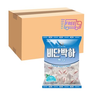 크라운 비단박하캔디, 140g, 20개