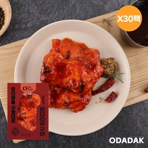 오다닭 오븐구이 닭다리살 숯불매운맛 세트구성, 30개, 130g