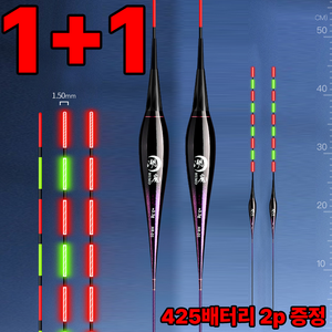 더놀자 정석 스마트 민물 전자찌(CR425 배터리 포함), 1호(1.4g), 2개