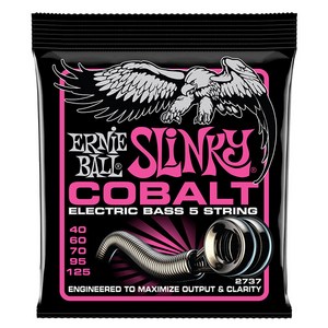 Enie Ball - Supe Slinky Cobalt 5-Sting Electic Bass / 어니볼 베이스 5현 스트링 040-125 (P02737), *, *, *, 1개