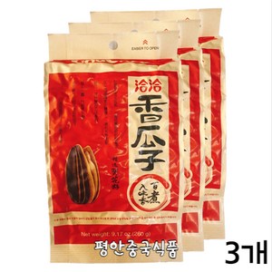 홍홍 중국식품 챠챠 해바라기씨 오향맛 (빨강) 중국해바라기씨, 260g, 3개