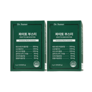 닥터슈머 파이토부스터 2g 브로멜라인 퀘르세틴 포도씨추출물, 2개, 30포