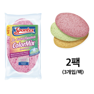 스폰텍스 Spontex ColorMix cloth sponge (3개입/팩), 2세트