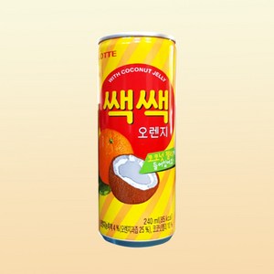 롯데 쌕쌕 오렌지 240ml x 30개/코코넛 젤리 과즙음료, 30개