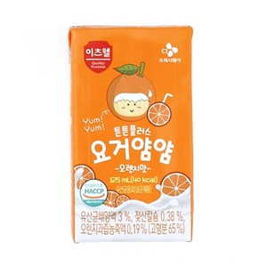 이츠웰 튼튼플러스 요거얌얌 오렌지 125ml, 24개