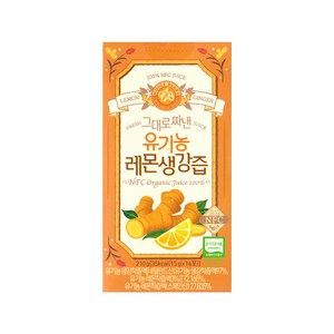 홀베리 그대로 짜낸 유기농 레몬 생강즙 14p, 210g, 1개