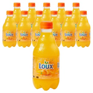 룩스 탄산오렌지 드링크, 330ml, 12개
