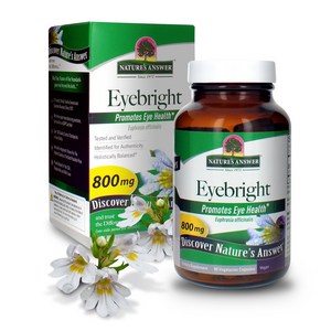 네이쳐스앤서 아이브라이트 풀 스펙트럼 허브 800mg 베지테리안 캡슐 비건, 1개, 90정