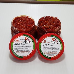 [토굴안애] 1+1 광천 양념젓갈 500g 가리비젓+창란젓, 1세트