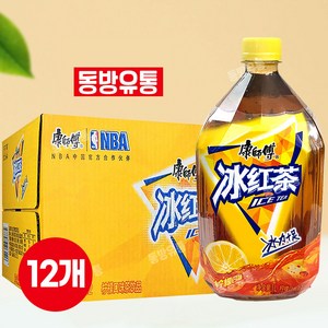 <천룡무역> 중국음료 강스푸 빙홍차 아이스티 1L 1박스 12개입, 12개